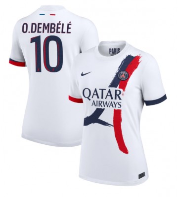 Paris Saint-Germain Ousmane Dembele #10 Replika Udebanetrøje Dame 2024-25 Kortærmet